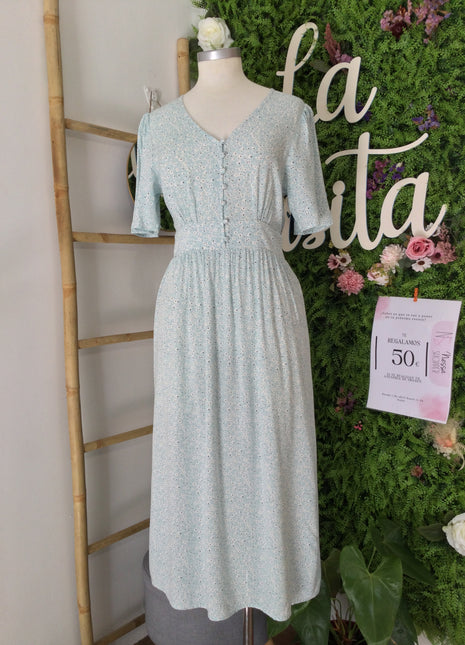 Vestido Tala MIDI Azul