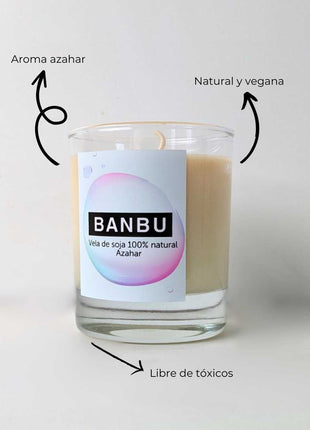 Vela de Soja Natural Aroma Azahar