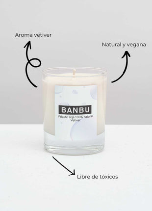 Vela de Soja Natural Aroma Vetiver