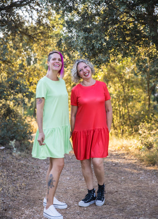 Vestido "Colorimetría" en Verde Lima – Edición Limitada