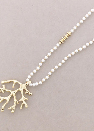 Collar Perlas Coral