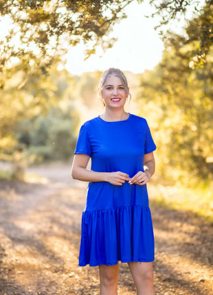 Vestido "Colorimetría" en Azul Royal – Edición Limitada