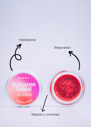 Bálsamo Labial con color ROJO