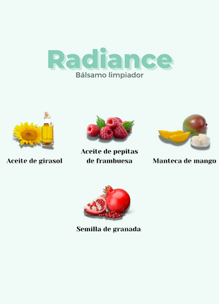 Bálsamo limpiador facial en crema RADIANCE