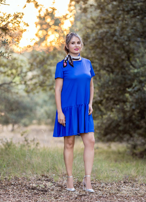 Vestido "Colorimetría" en Azul Royal – Edición Limitada