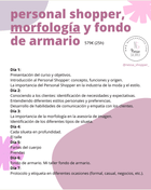 Formación Personal Shopper y Asesoría de imagen